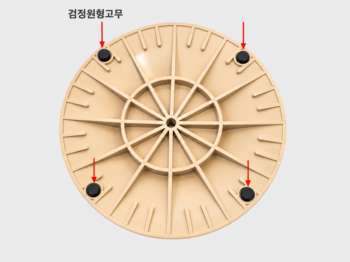 기둥 조립설명서 천장판에 고무 끼우기